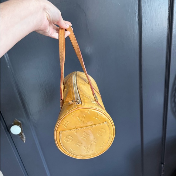 Louis Vuitton Yellow Perle Monogram Vernis Bedford Bag - Picture 3 of 9